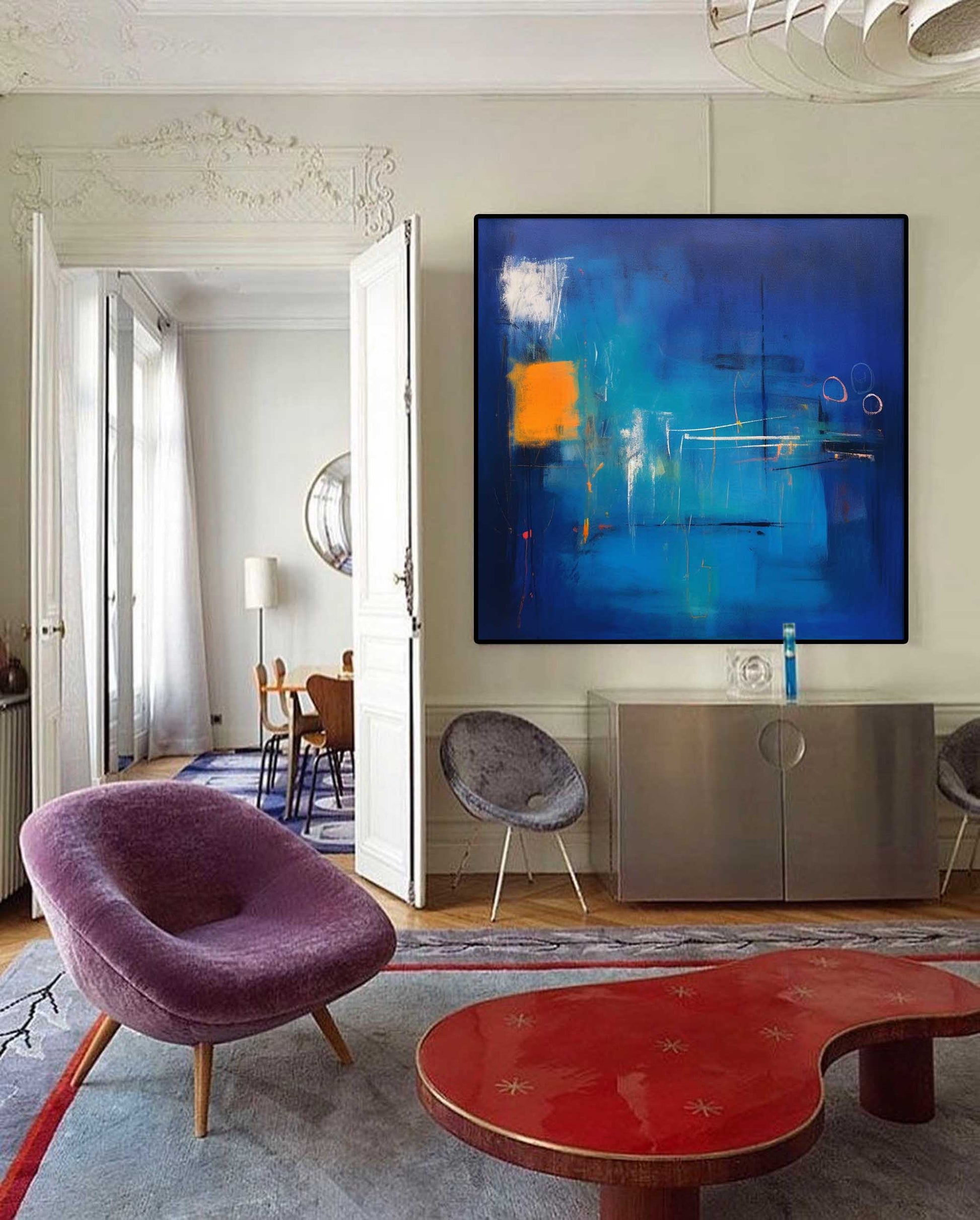 Abstract Canvas Art AB207 - Neutralighting