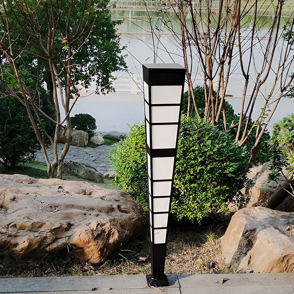 Dixon Modern Marble Steel Outdoor Post Light