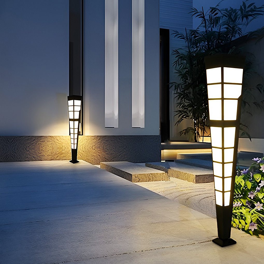 Dixon Modern Marble Steel Outdoor Post Light