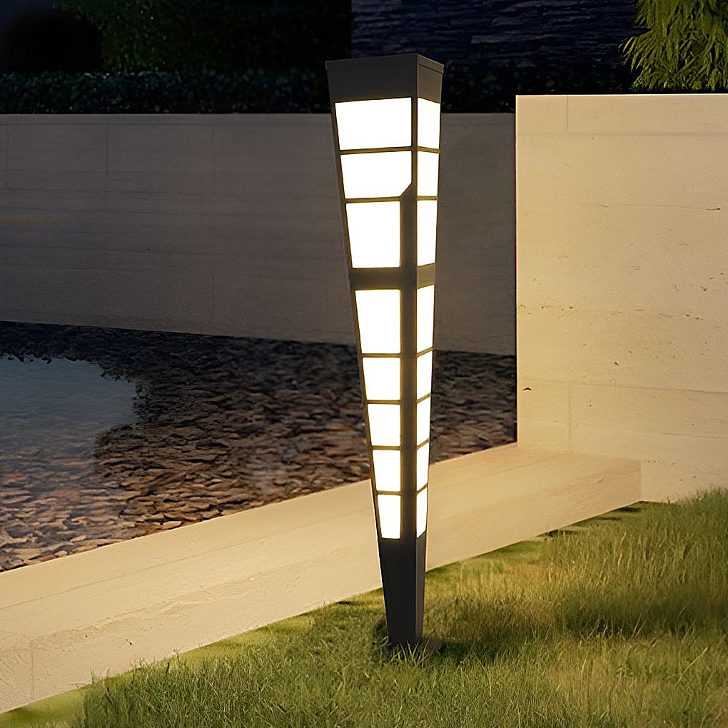 Dixon Modern Marble Steel Outdoor Post Light