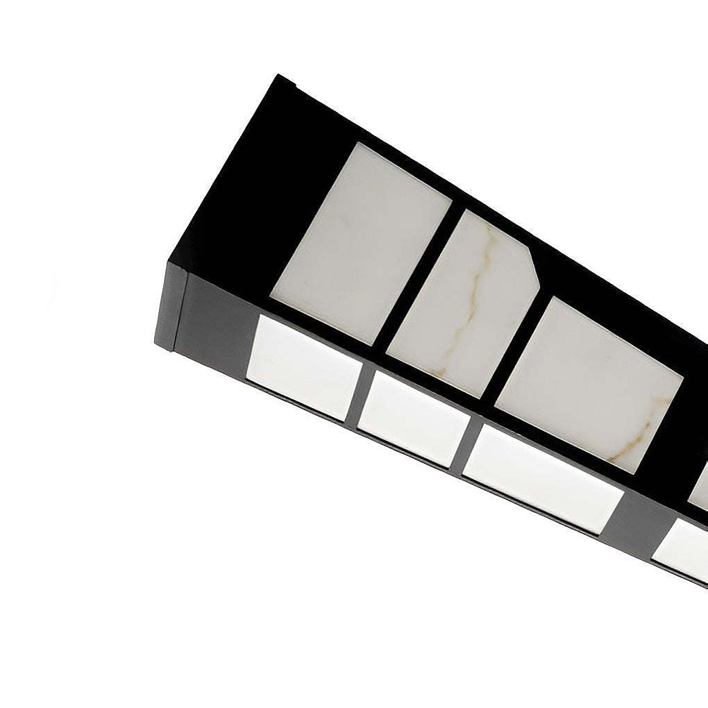 Dixon Modern Marble Steel Outdoor Post Light