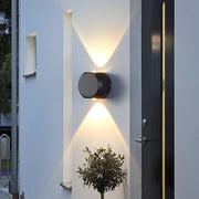 Silvery Modern Minimalist Outdoor Sconce Wall Lamp