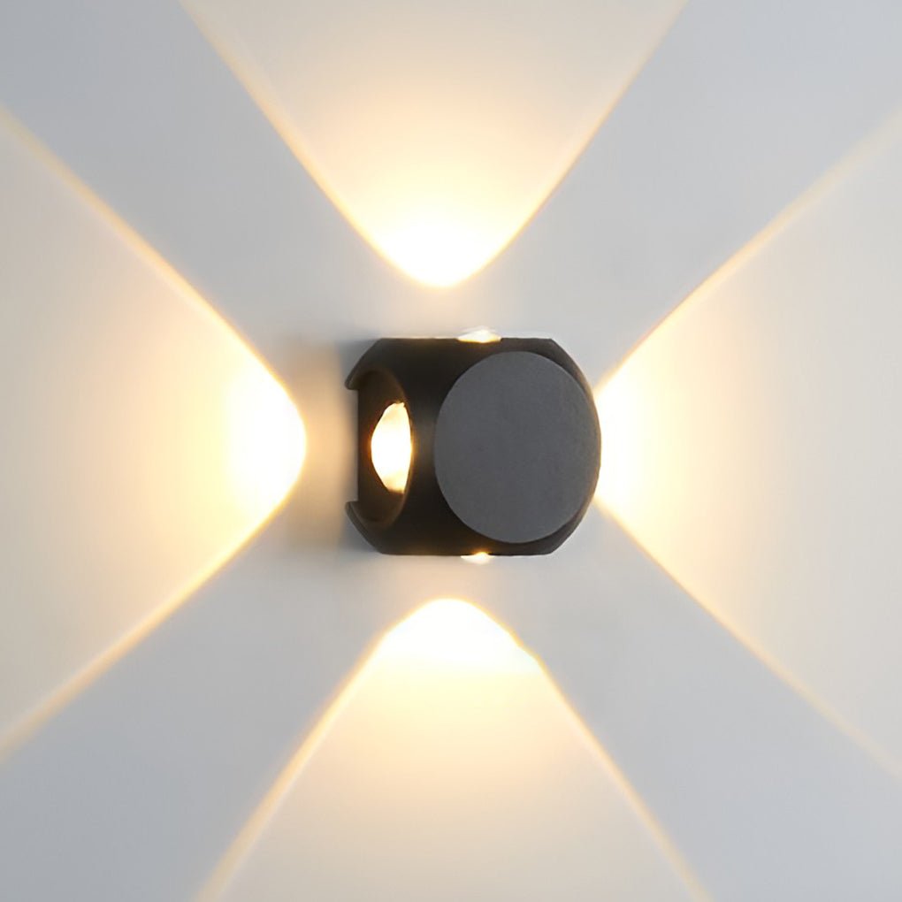Silvery Modern Minimalist Outdoor Sconce Wall Lamp