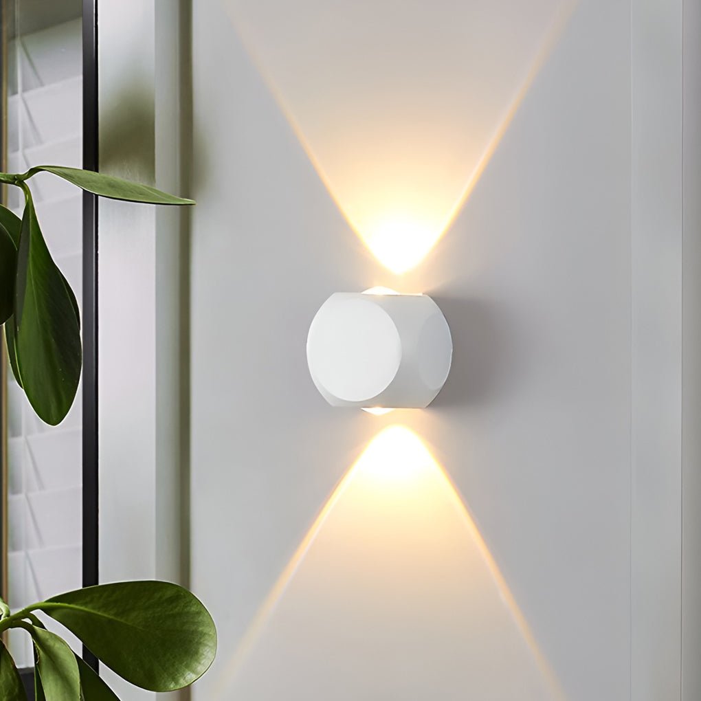 Silvery Modern Minimalist Outdoor Sconce Wall Lamp