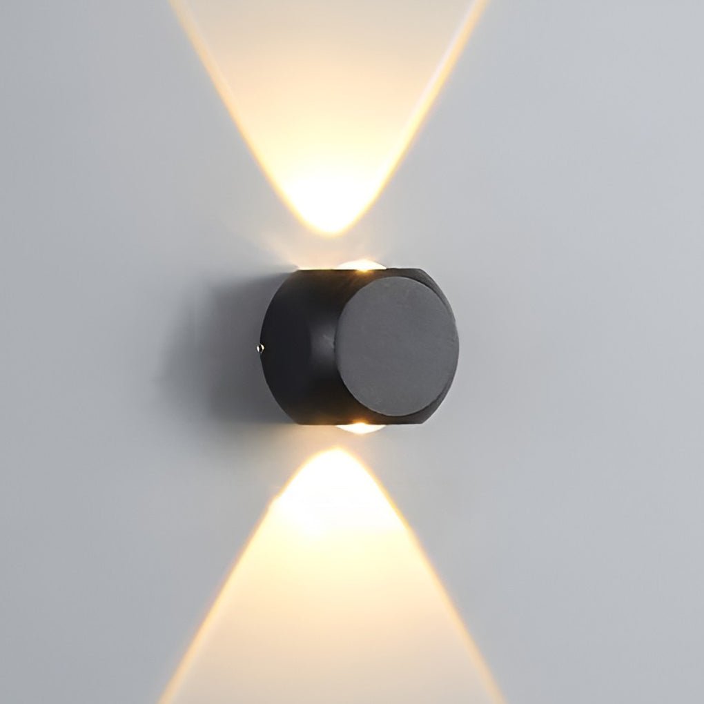 Silvery Modern Minimalist Outdoor Sconce Wall Lamp