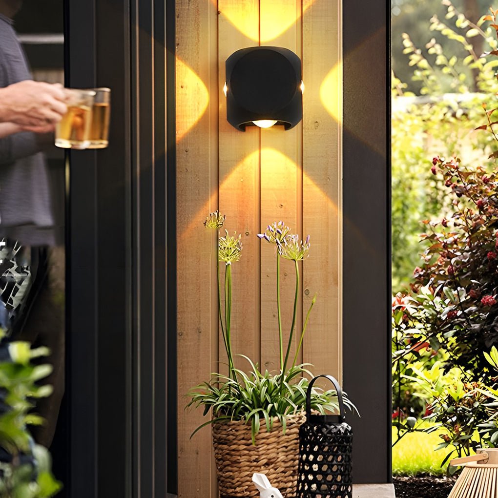 Silvery Modern Minimalist Outdoor Sconce Wall Lamp