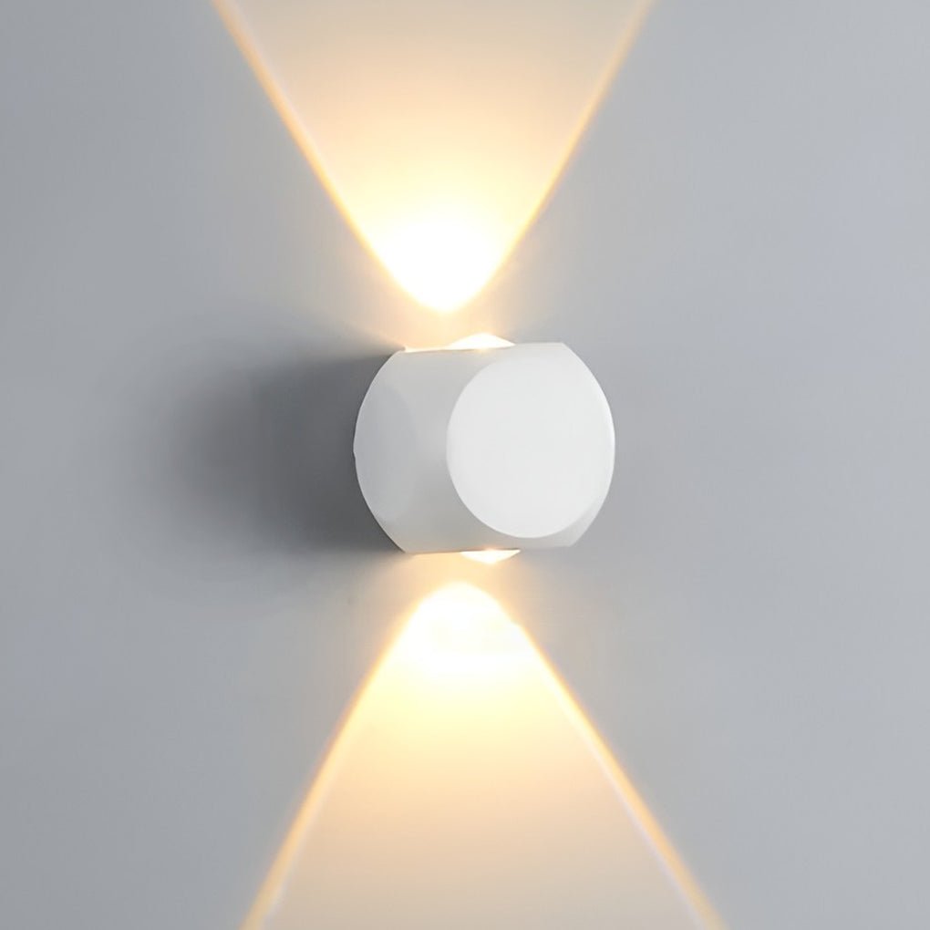 Silvery Modern Minimalist Outdoor Sconce Wall Lamp