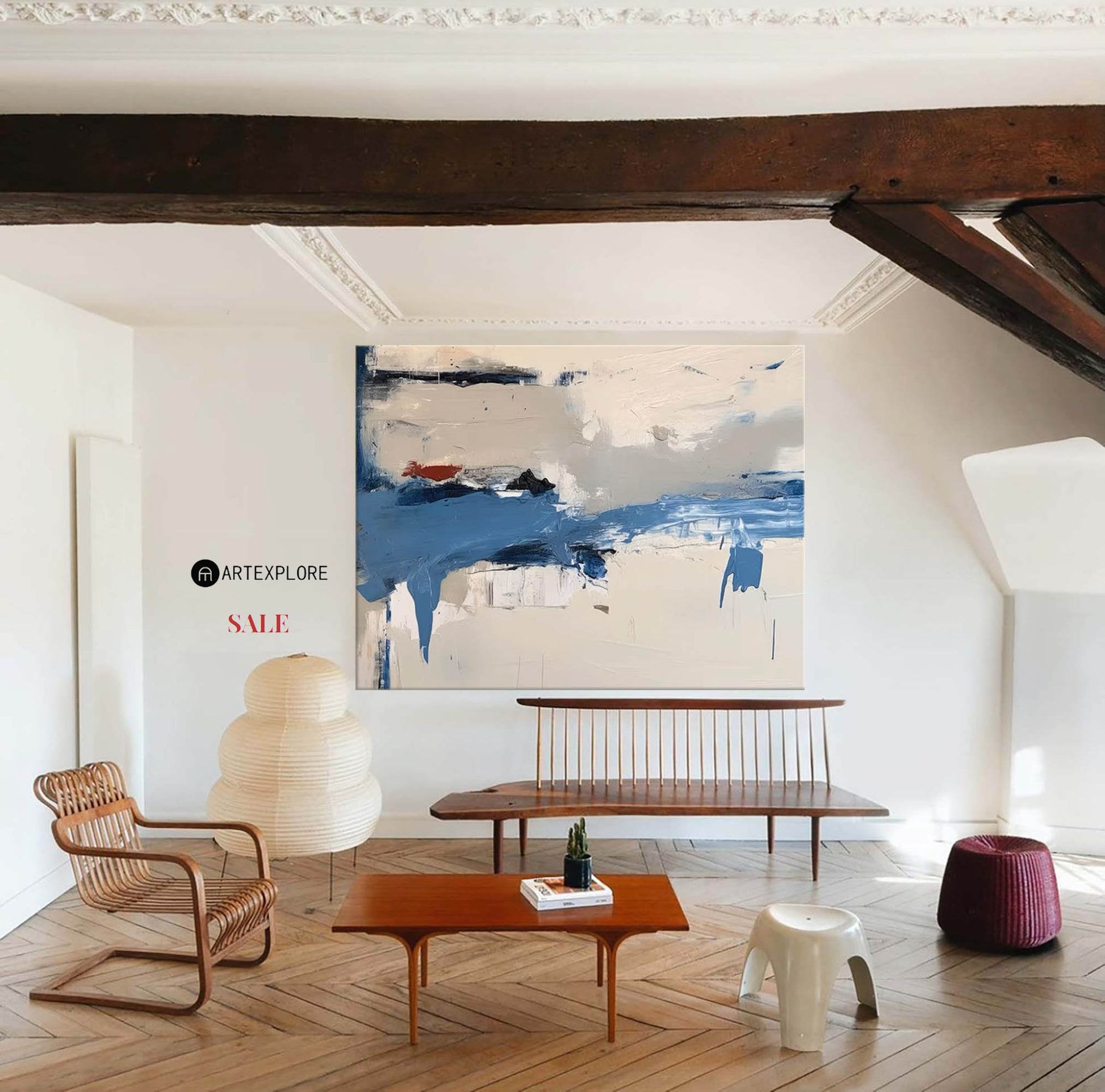 Modern Abstract Painting ABAH128 - Neutralighting