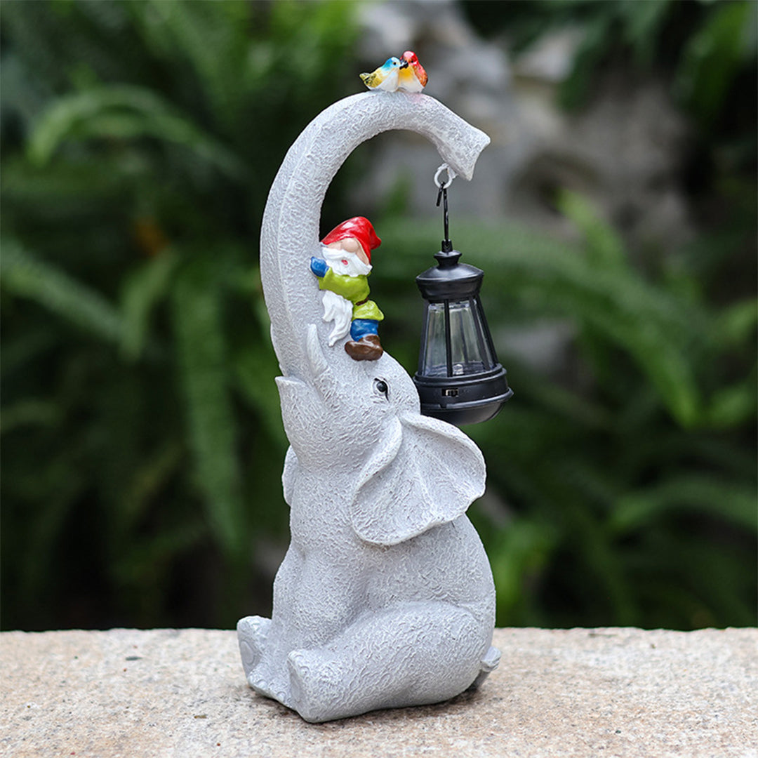 Frnce Solar Unique Animal Resin Outdoor Lights