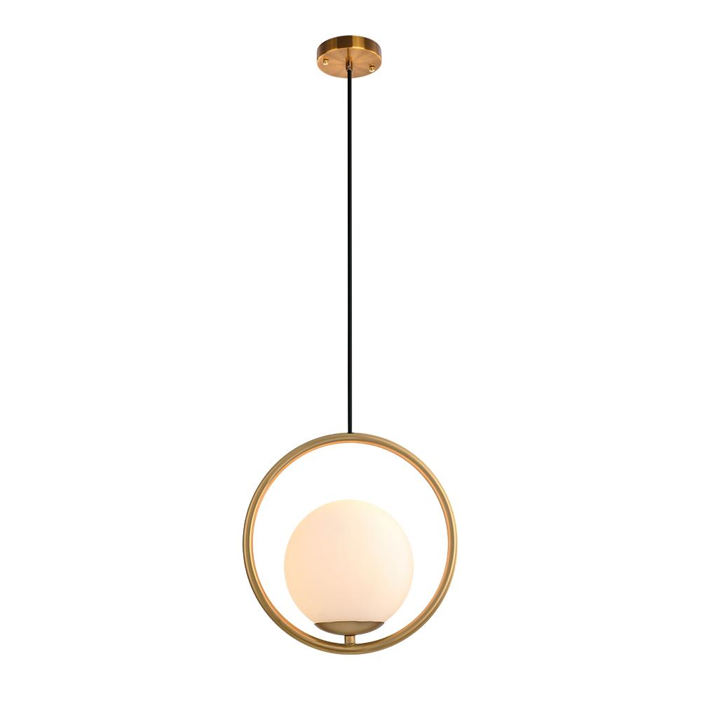 Qvistuva Modern Globe Pendant Light-Neutral Decor