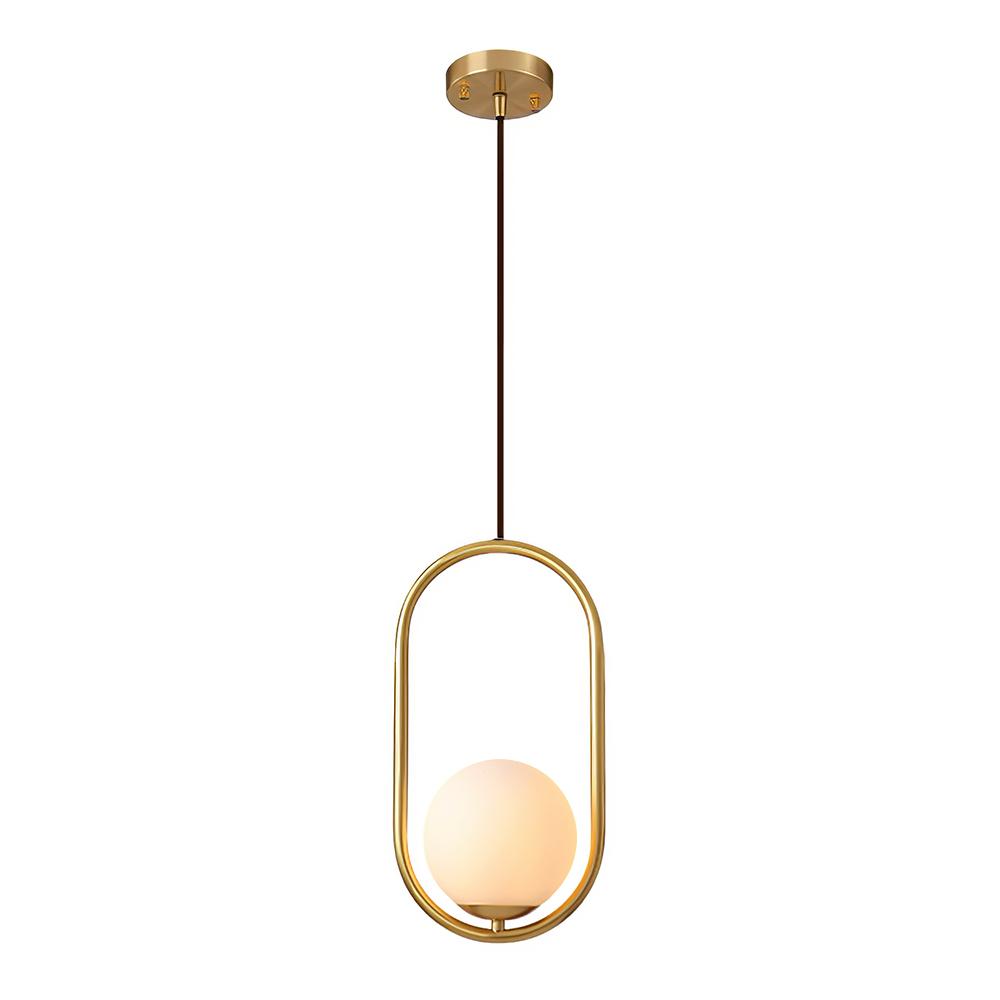 Qvistuva Modern Globe Pendant Light-Neutral Decor