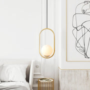 Qvistuva Modern Globe Pendant Light-Neutral Decor