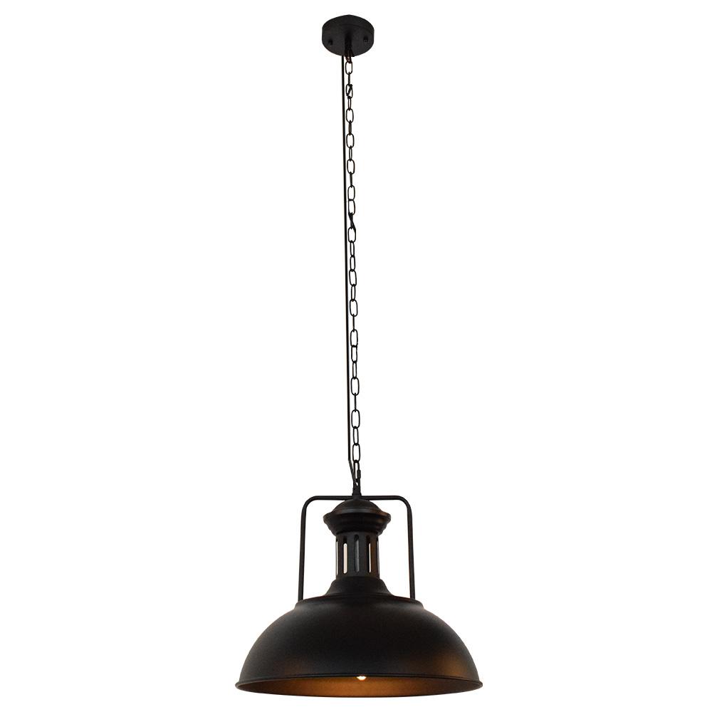 Ulven Industrial Metal Dome Pendant Light - Lamp Copper