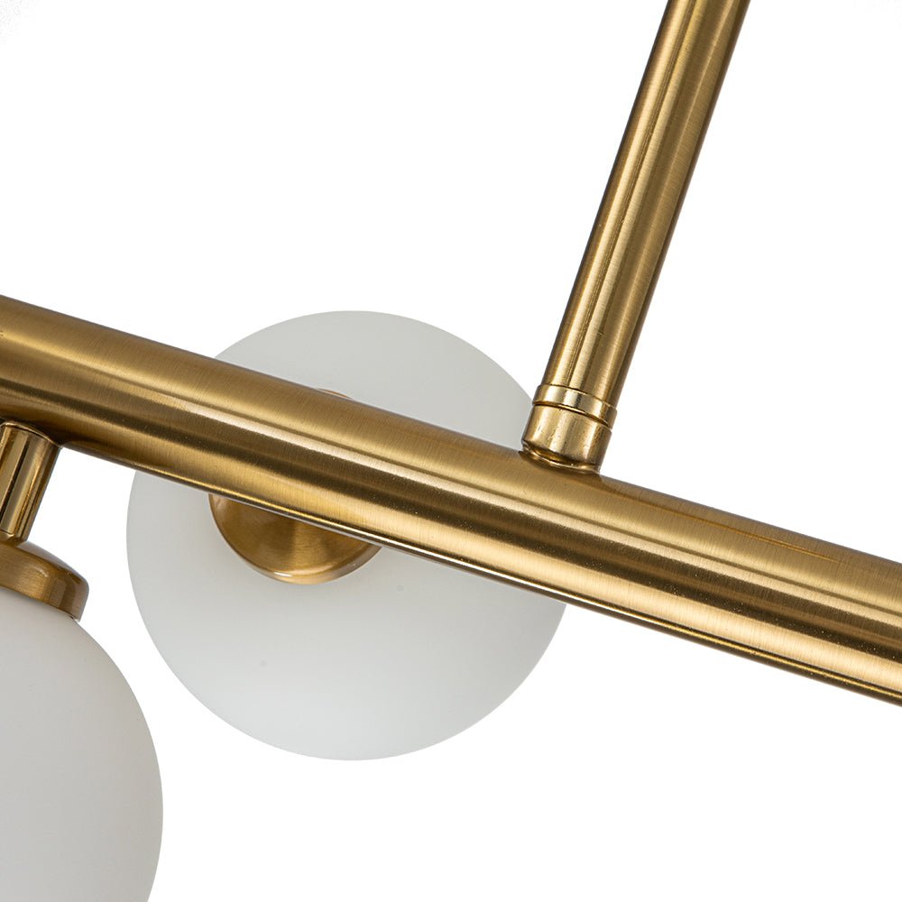 Iris Modern Linear Glass Chandelier-Neutral Decor