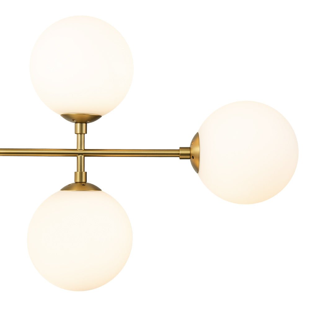 Glorioso Linear Glass Chandelier -Neutral Decor