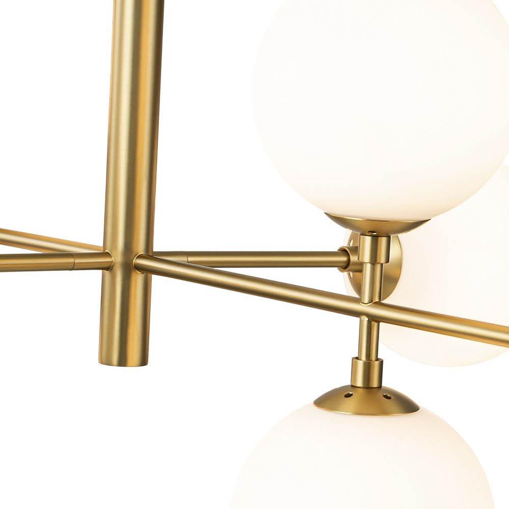 Glorioso Linear Glass Chandelier -Neutral Decor