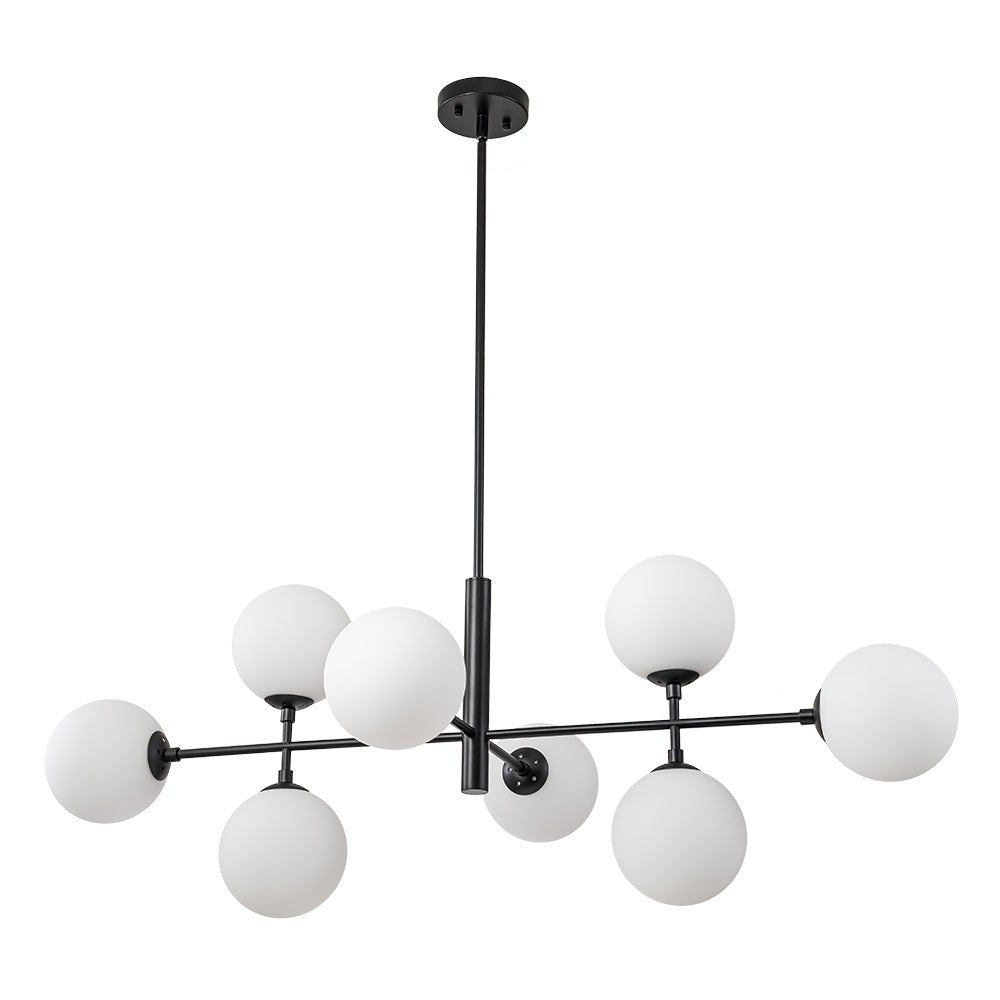 Glorioso Linear Glass Chandelier -Neutral Decor