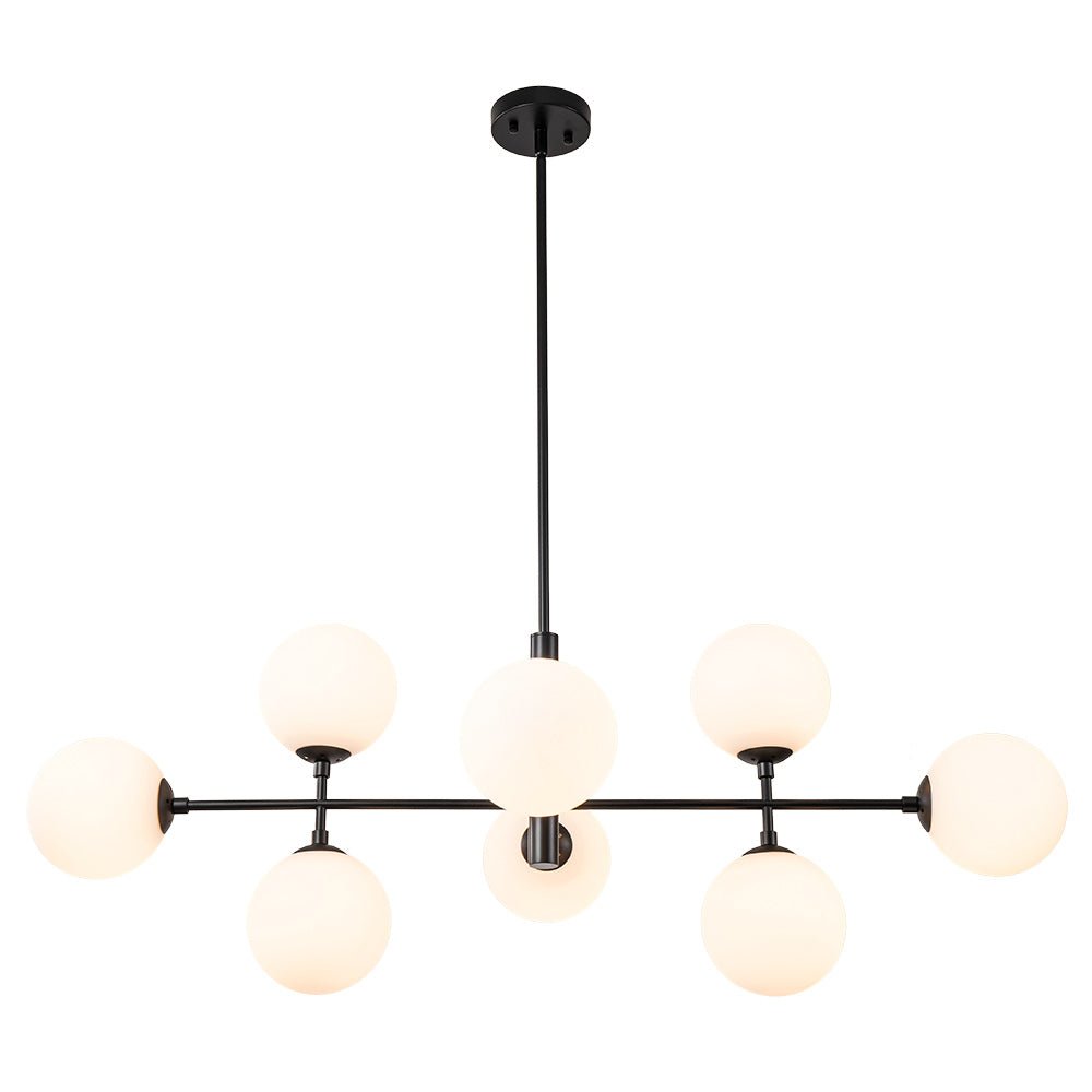 Glorioso Linear Glass Chandelier -Neutral Decor
