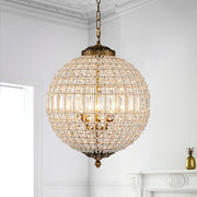 Valira Antique Metal Crystal Chandelier - Lamp Copper