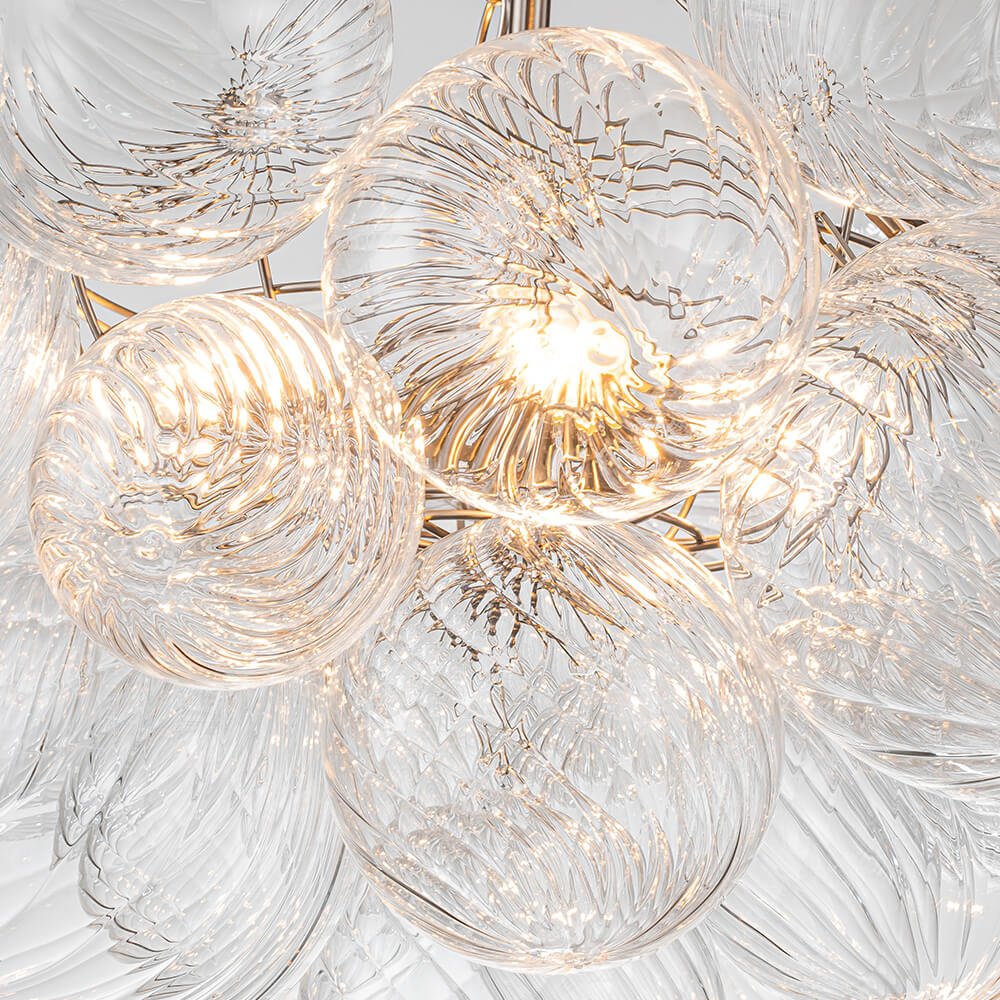 Stellia Bubble Art Brass Chandelier - Lamp Copper