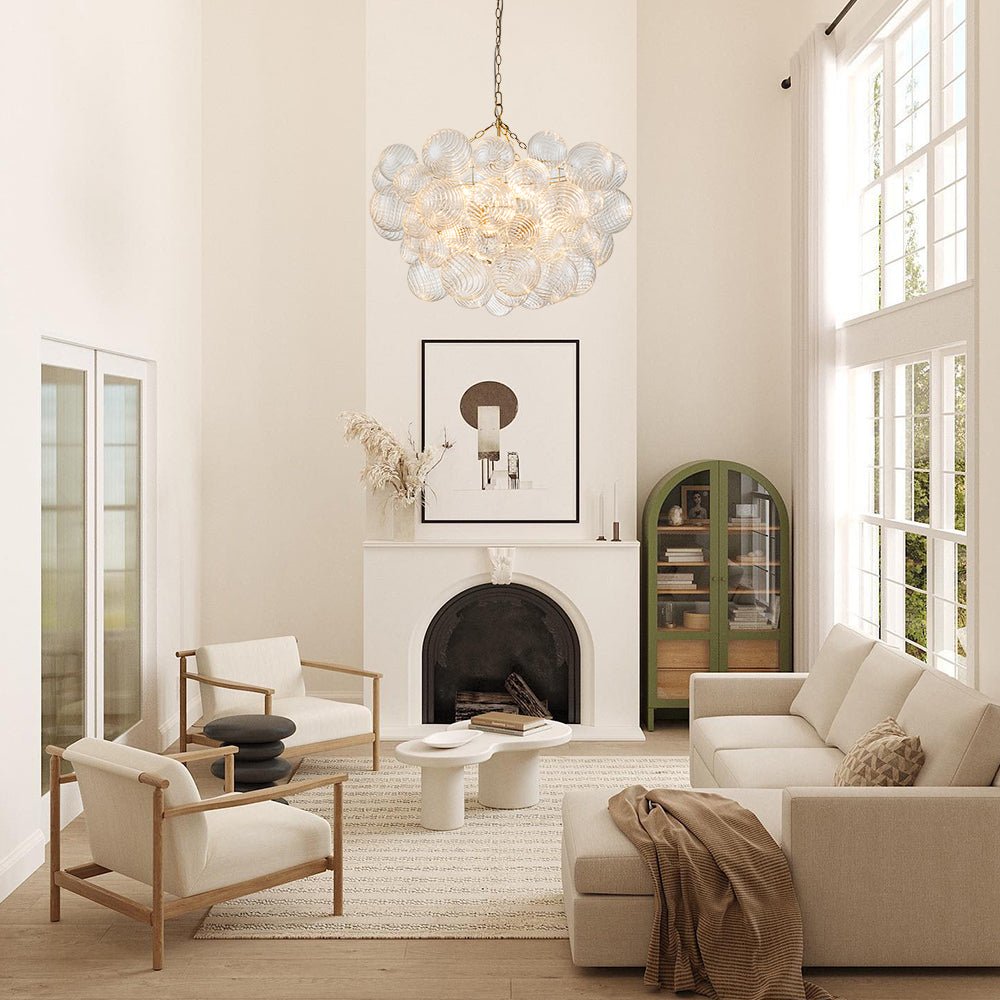 Stellia Bubble Art Brass Chandelier - Lamp Copper