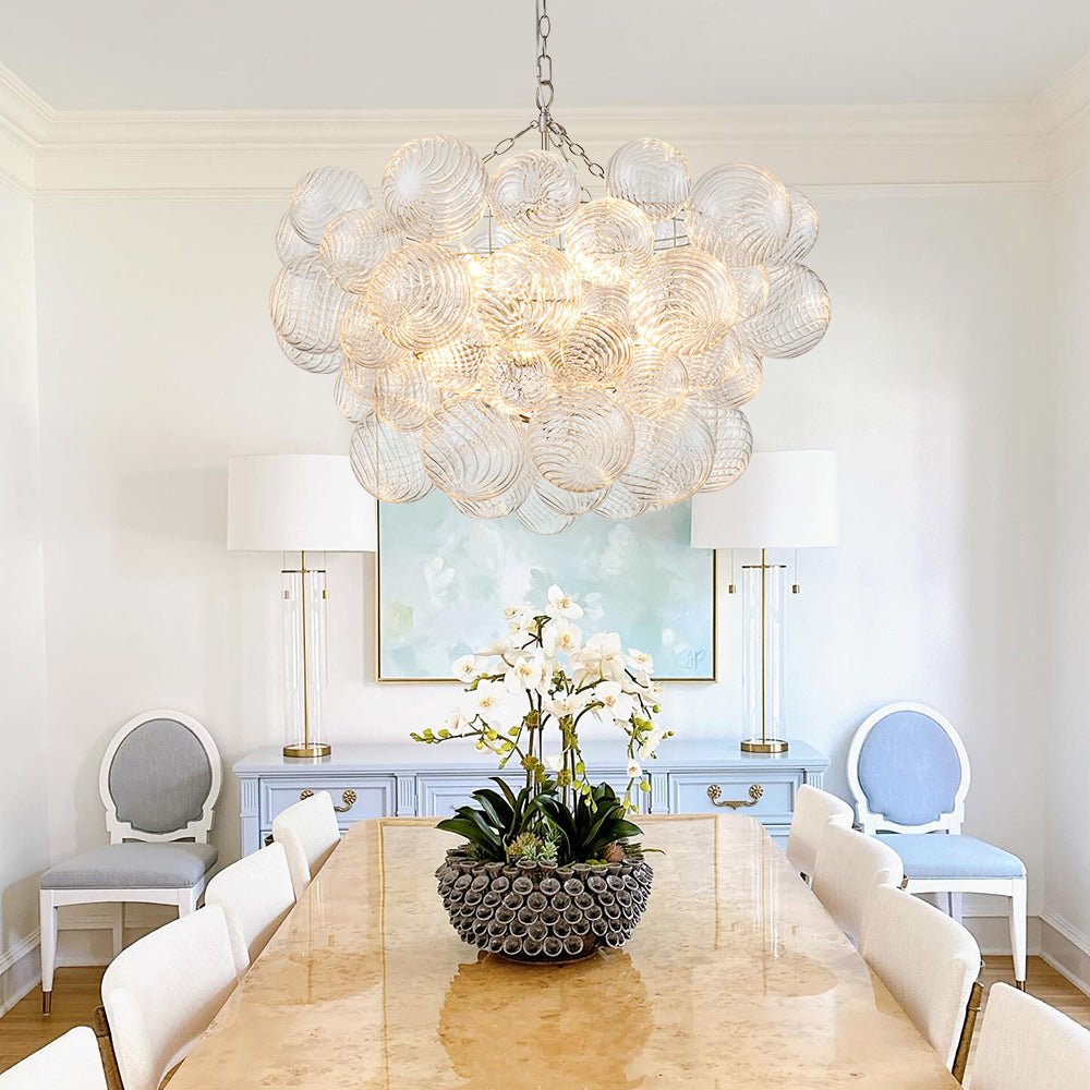 Stellia Bubble Art Brass Chandelier - Lamp Copper
