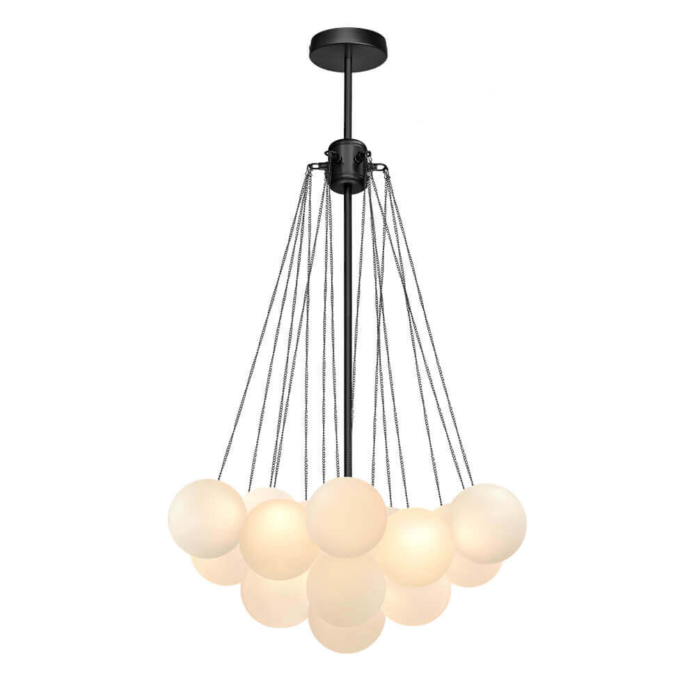 Hjemli Modern Glass Chandelier-Neutral Decor