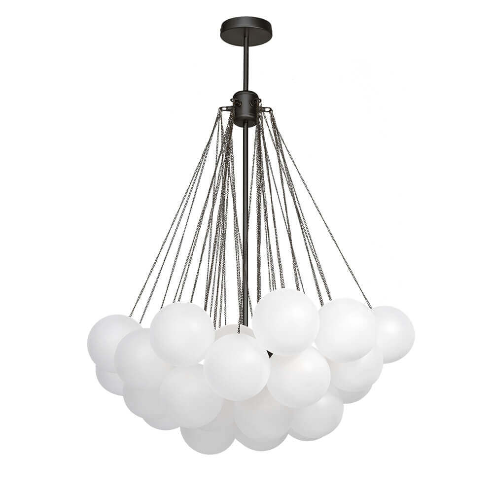 Hjemli Modern Glass Chandelier-Neutral Decor