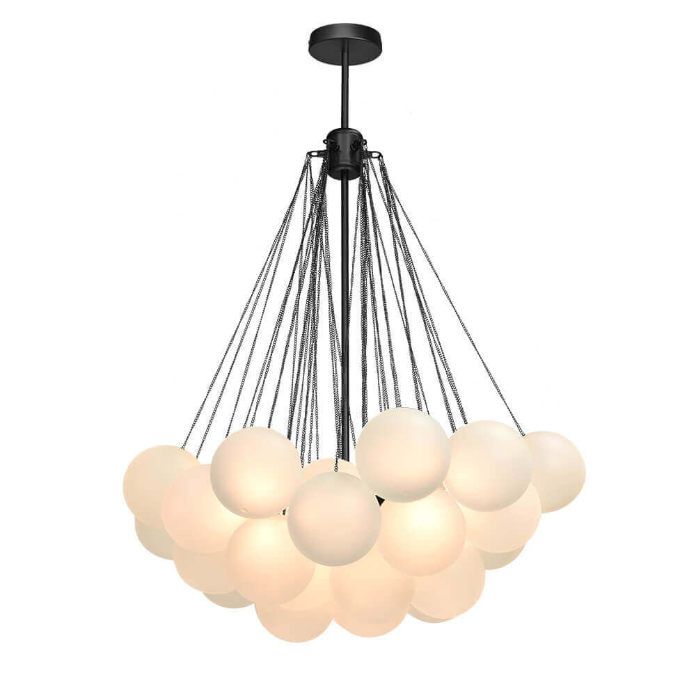 Hjemli Modern Glass Chandelier-Neutral Decor