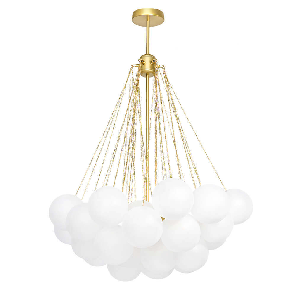 Hjemli Modern Glass Chandelier-Neutral Decor