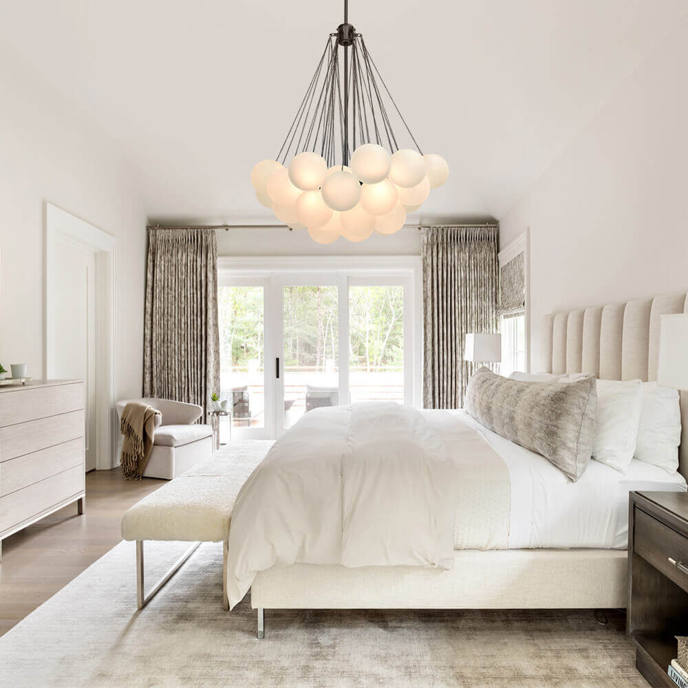 Hjemli Modern Glass Chandelier-Neutral Decor