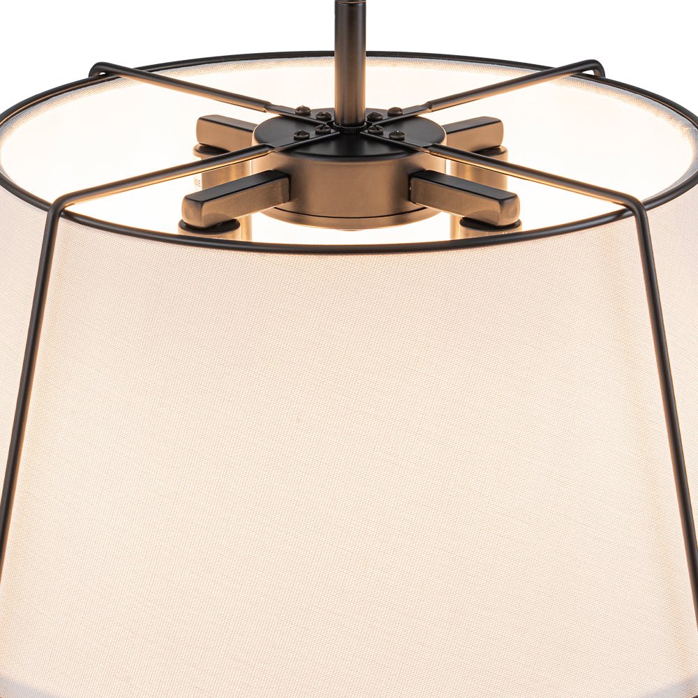 Vesina Linen Semi Flush Mount Ceiling Light-Neutral Decor