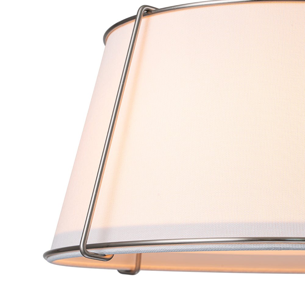 Vesina Linen Semi Flush Mount Ceiling Light-Neutral Decor
