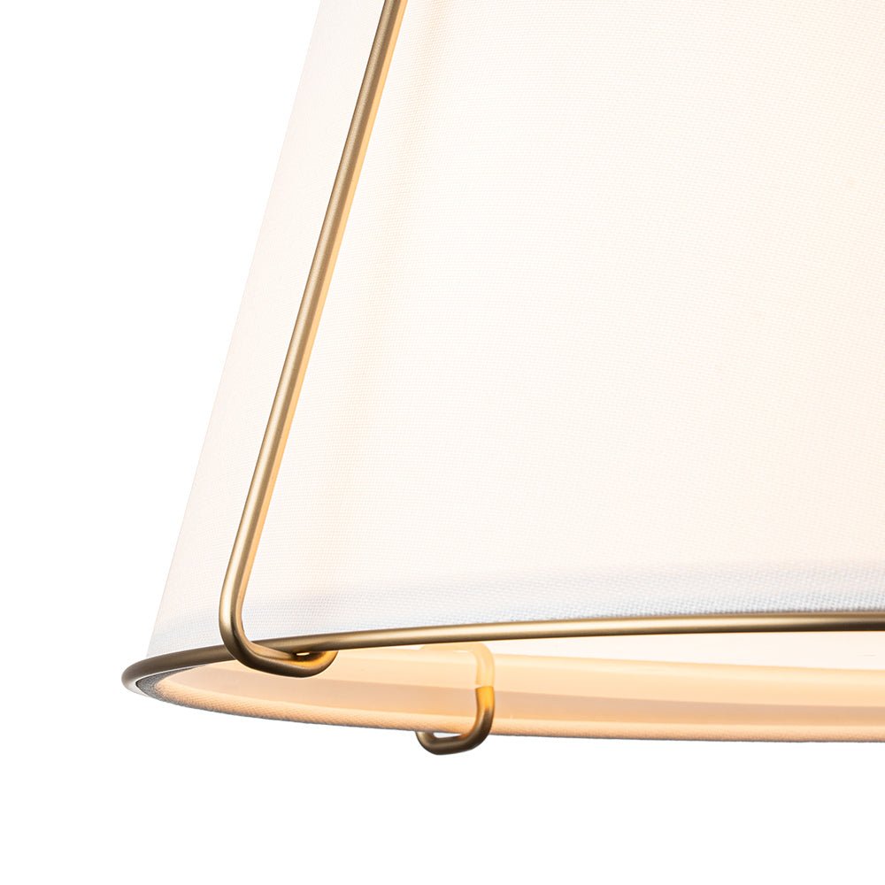 Vesina Linen Semi Flush Mount Ceiling Light-Neutral Decor