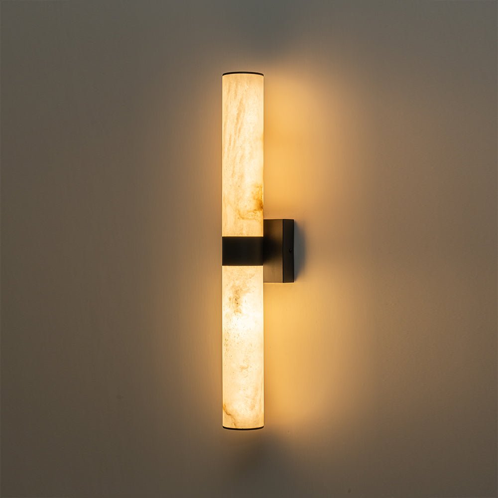 Glitre LED Linear Alabaster Bathroom Wall Sconce-Neutral Decor
