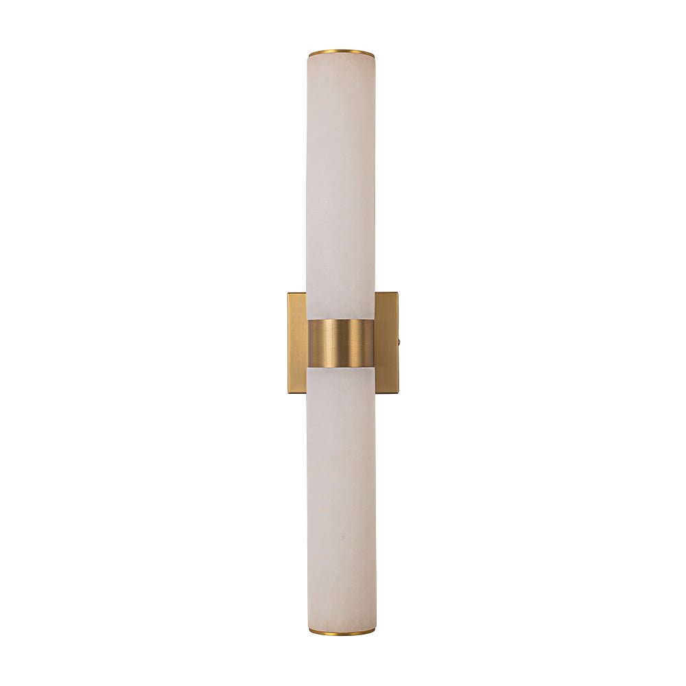 Glitre LED Linear Alabaster Bathroom Wall Sconce-Neutral Decor