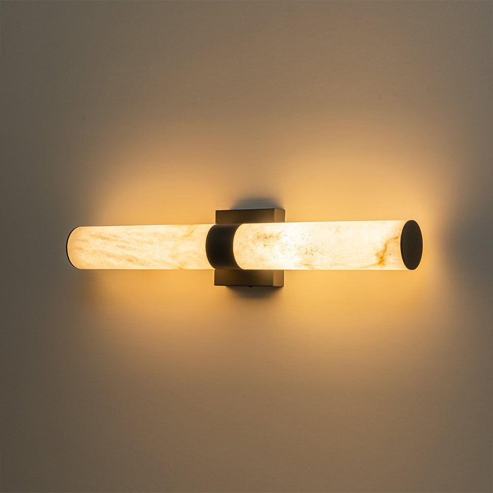 Glitre LED Linear Alabaster Bathroom Wall Sconce-Neutral Decor