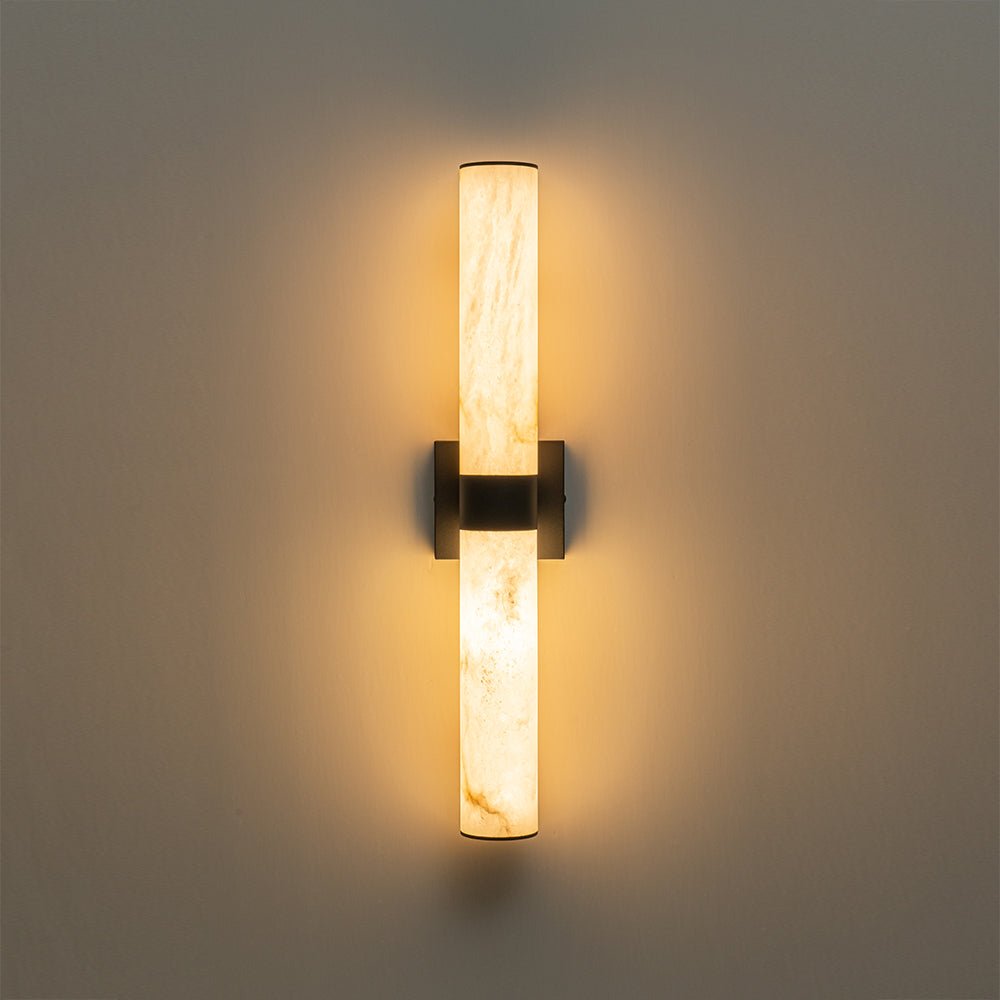 Glitre LED Linear Alabaster Bathroom Wall Sconce-Neutral Decor