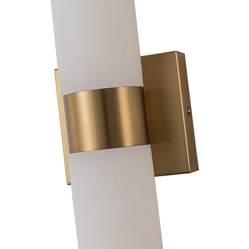 Glitre LED Linear Alabaster Bathroom Wall Sconce-Neutral Decor