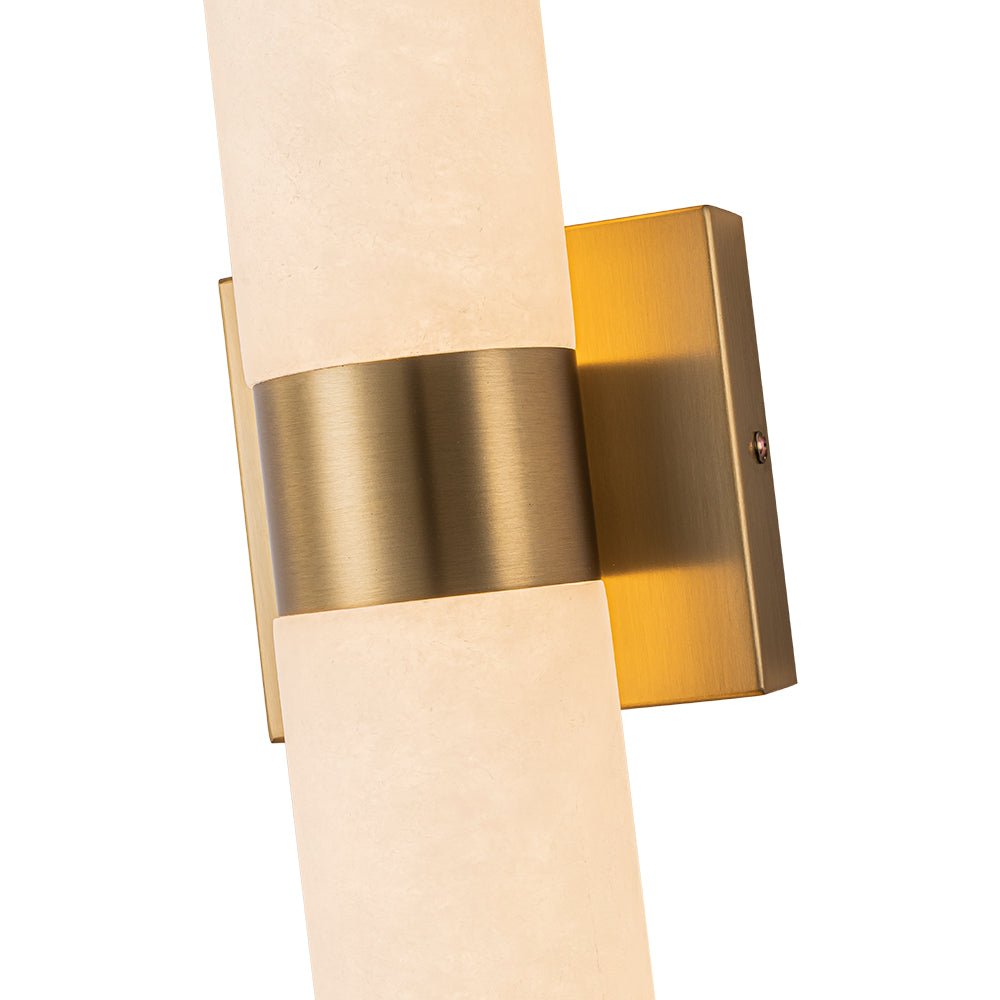 Glitre LED Linear Alabaster Bathroom Wall Sconce-Neutral Decor