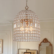 Elvora Antique Brass Crystal Chandelier-Neutral Decor