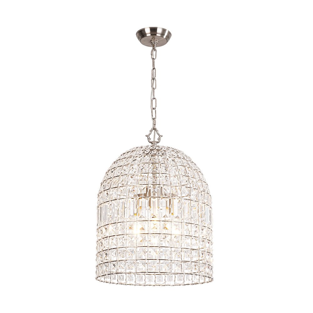 Elvora Antique Brass Crystal Chandelier-Neutral Decor