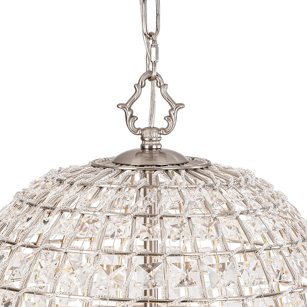 Elvora Antique Brass Crystal Chandelier-Neutral Decor