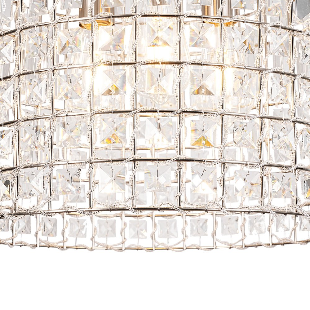 Elvora Antique Brass Crystal Chandelier-Neutral Decor