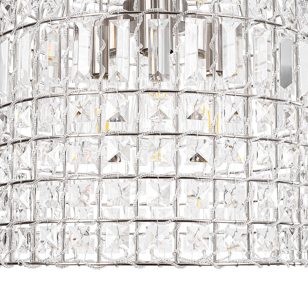 Elvora Antique Brass Crystal Chandelier-Neutral Decor