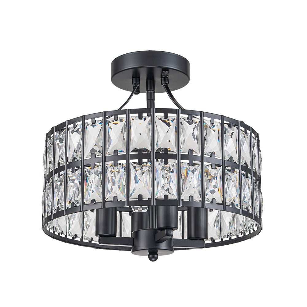 Nordunix Modern Glam Crystal Ceiling Light-Neutral Decor