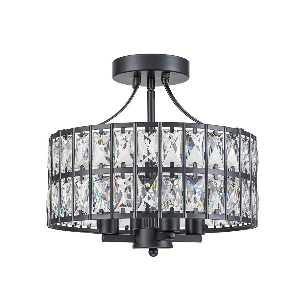 Nordunix Modern Glam Crystal Ceiling Light-Neutral Decor
