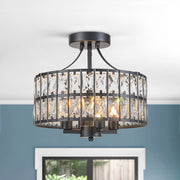 Nordunix Modern Glam Crystal Ceiling Light-Neutral Decor