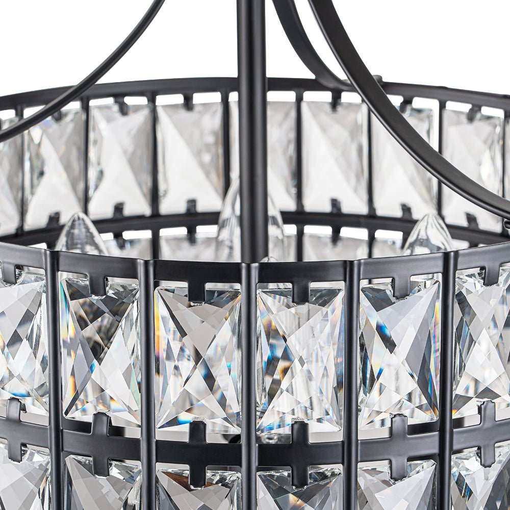Nordunix Modern Glam Crystal Ceiling Light-Neutral Decor