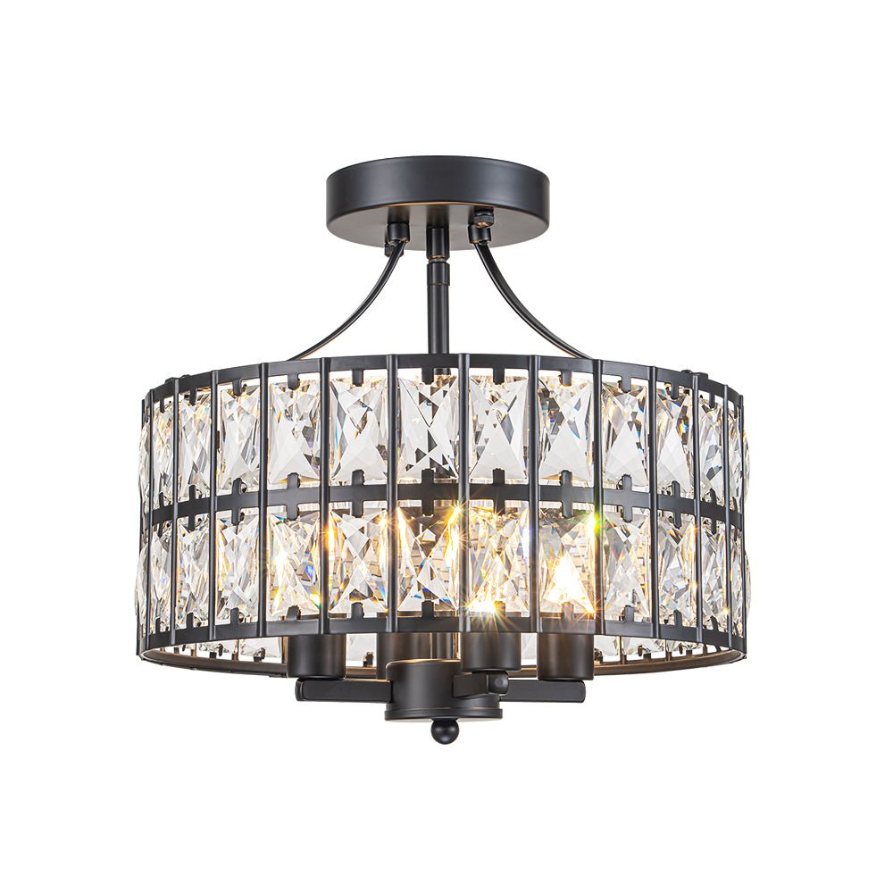 Nordunix Modern Glam Crystal Ceiling Light-Neutral Decor